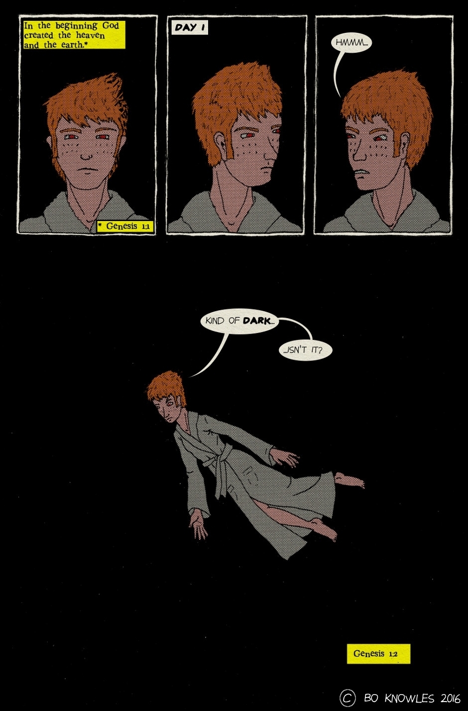 Holy Bible the Albino Ginger version on The Duck Chapter 1 page 1